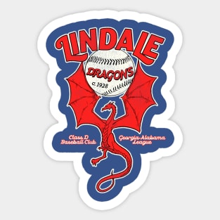 Defunct Lindale Dragons Baseball Team Sticker
